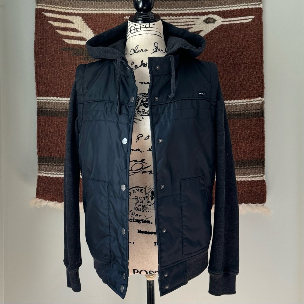 RVCA Former Hooded Layered Look Jacket